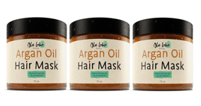 3 OLA LOKO ARGAN OIL HYDRATING HAIR MASK FOR DRY DAMAGED HAIR