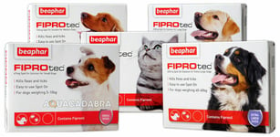 Beaphar Fiprotec Spot On Flea Tick Treatment Solution S M L Xl Dog/cat Fipronil