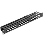 RackMatic - Guide câbles pour serveur rack 19" 1U Panneau de gestion de câbles 50mm