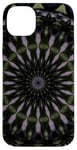 iPhone 14 Plus Fantasy Floral Circle Pattern Lilac Green Dark Blue Case