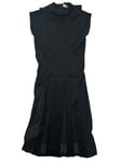 SALVATORE FERRAGAMO Black Midi Dress Size 44 NEW RRP 1555