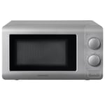 Daewoo Manual Microwave, 20 Litres, 800W, 6 Power Settings Including Defrost, 30 Minute Timer, Cooking End Signal, Viewing Door With Push Open Button, Silver