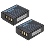 2x Battery for Fujifilm NP-W126 NP-W126s 1140mAh