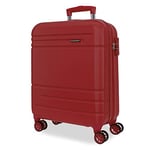 Movom Galaxy Cabin Suitcase, Suitcase Set, Made of ABS, a Strong and Lightweight Material, Side Combination Lock on Suitcase for Safe Travel, Rouge, 40 x 55 x 20 cm, Valise Extensible