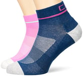 CMP - Chaussettes running unisexes en coton, Orchidée bleue, 36/38