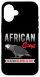 iPhone 16 African Greys The Clever One Among The Birds Parrot Bird Case