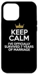 iPhone 15 Plus Funny Anniversary Seven Years Of Marriage Wed Husband Wife Case