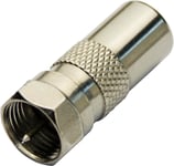 Deltaco F-connector male - male IEC