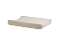 Jollein Housse de Matelas à Langer en Tissu Éponge, 50 cm Longueur x 70 cm Largeur, Nougat 550-503-00093