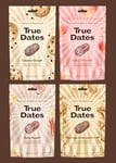 True Dates - MIXED 4 Flavours | Sour Cola, Sweet Peach, Creamy Peanut Butter, Cookie Dough | naturally flavoured sweet dates | No added sugar, Vegan, Palm Oil Free | 4x100 g