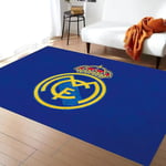 Fotbollslag Logotyp Area Matta Halkfri Golvmatta Dörrmatta Real Madrid Matta Lämplig För Sovrum Inomhus Och Utomhus 80*120cm