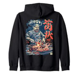 Hibachi Grill Teppanyaki Barbeque Japanese Cuisine Zip Hoodie