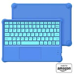 Made For Amazon Kids Wireless Bluetooth Keyboard | Blue, for Fire HD 10 Kids and Kids Pro tablets