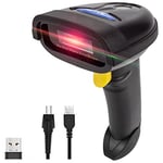 NETUM NT-1228BL Bluetooth QR 2D Barcode Scanner à Main Levée USB sans Fil 1d Codes-Barres 2D Imager pour Mobile Paiement Ordinateur écran Scan Prise en Charge iOS et Android