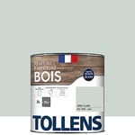 TOLLENS - Peinture extérieure bois 2 en 1 - Ultra Résistante - Finition Satin - Laque Riche en Résine - Pour Toute Boiserie Extérieure - Sans Sous-Couche - Satin - Gris Clair - 2L = 32m2