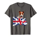 Union Jack Flag Dog Jack Russell T-Shirt