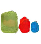 Vango Mesh Internal Rucksack Bags - Green/Red/Blue