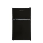 Cookology UCFF87BK 47cm Freestanding Undercounter 2 Door Fridge Freezer in Black