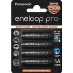 PANASONIC Eneloop Pro BK-3HCDE AA 2500mAh 4 pack Svart