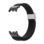 Vävt nylon klockarmband för Xiaomi Mi Band 8/9 Svart