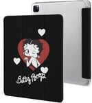 Étui Betty Pour Ipad Pro 2021 12,9 Pouces, Type Ordinateur Portable, Support À Trois Volets Avec Porte-Stylo, Veille/Réveil Automatique