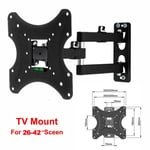 Slim Swivel Tilting TV Wall Bracket Vesa Mount for 26 27 29 30 32 37 42 4K LED