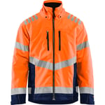 HIGH VIS ORANGE/MARINEBLÅ 2XL