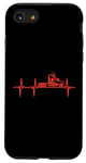 Coque pour iPhone SE (2020) / 7 / 8 Trucker Heartbeat Truck Driver Heartbeat