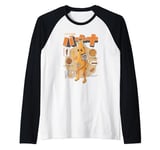 Fortnite Peely Banana Anatomy Retro Kanji Raglan Baseball Tee