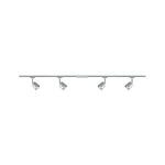 Paulmann 96897 Cover URail basic set GU10 max. 4x10W dimmable 230V chrome matt, chrome rail system – choose any lamp