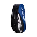 HUNDRED Cosmogear Badminton Kit-Bag (Black/Royal Blue) | Double Zipper | Bag with Front Zipper Pocket | Material: Polyester| Padded Back Straps | Easy-Carry Handle