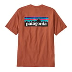 Patagonia M's P-6 Logo Responsibili-Tee Redtail Rust - L