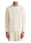 GANT REG Tonal Shield C-Neck Sweat, Eggshell, XXL Homme