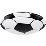 Plafonnier LED décor football lampe projecteur rond noir motif boule blanche chambre d'enfant