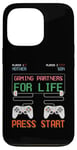 Coque pour iPhone 13 Pro Mother And Son Gaming Partners for Life Jeu vidéo Gamer