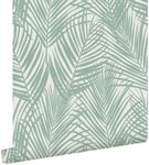 ESTAhome papier peint feuilles de palmier vert menthe - 0,53 x 10,05 m - 139005