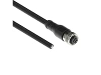 Act Industrial 5.00 Meters Sensor Cable M12a 5-Pin Male To Open End, Superflex Xtreme Tpe Cable, Shielded (Sc3509)