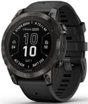 Garmin 010-02777-11 Fēnix 7 Pro Sapphire Solar Edition Svart/Gummi Ø47 mm