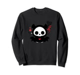 Skelanimals Vintage Pop Art Diego Bat Lightning Heart Icons Sweatshirt