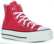 Converse A08288C All Star Lift Hi Platform Womens Trainer  In Fuchsia UK 3 - 8