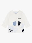 HUGO BOSS Baby Red Panda Logo T-Shirt, Off White