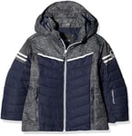 CMP - Veste de Ski en sergé pour Enfants avec Capuche Amovible, Black Blue, 98