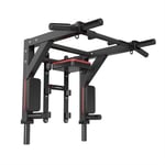 BZLLW Montage Mural Pull-Up Bar - Multi-Grip Chin-Up Bar Dip Stand Power Tower Set for Home Gym Musculation Equipement de Remise en Forme de Montage solive Articles de Sport Rods (Color : Black)