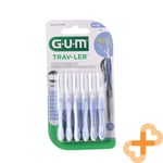 Gum Travler Brosse 0,6 MM 6 Pièces Antibactérien Ergonomique Anse