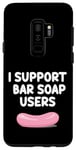 Coque pour Galaxy S9+ Les utilisateurs de savon en barre I Support se lavent les mains avec des bulles d'eau en mousse
