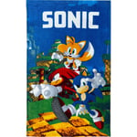 Sonic The Hedgehog Hand & Face towel 30 x 50 cm 100% COTTON Miles Knuckles