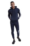 One Athletic Bentley Men's Hoodie, Medium, Navy/White