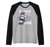 A Boy Who Loves K-Pop And Anime Otaku Manga Manwha Korean Raglan Baseball Tee