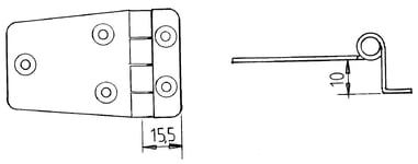 LUCKGÅNGJÄRN 64X37X11