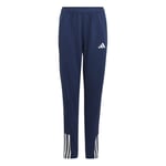 adidas Treningsbukse Tiro 23 Competition - Navy/hvit Barn, størrelse 152 cm